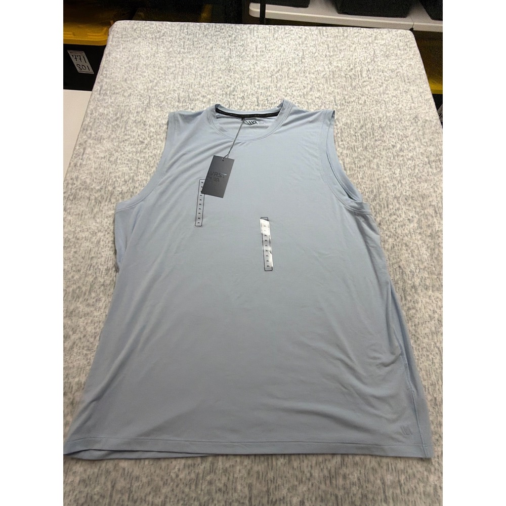 VRST Mens Icon Tank Faded Blue Sleeveless Training Top XL MAX232408‎ NEW
